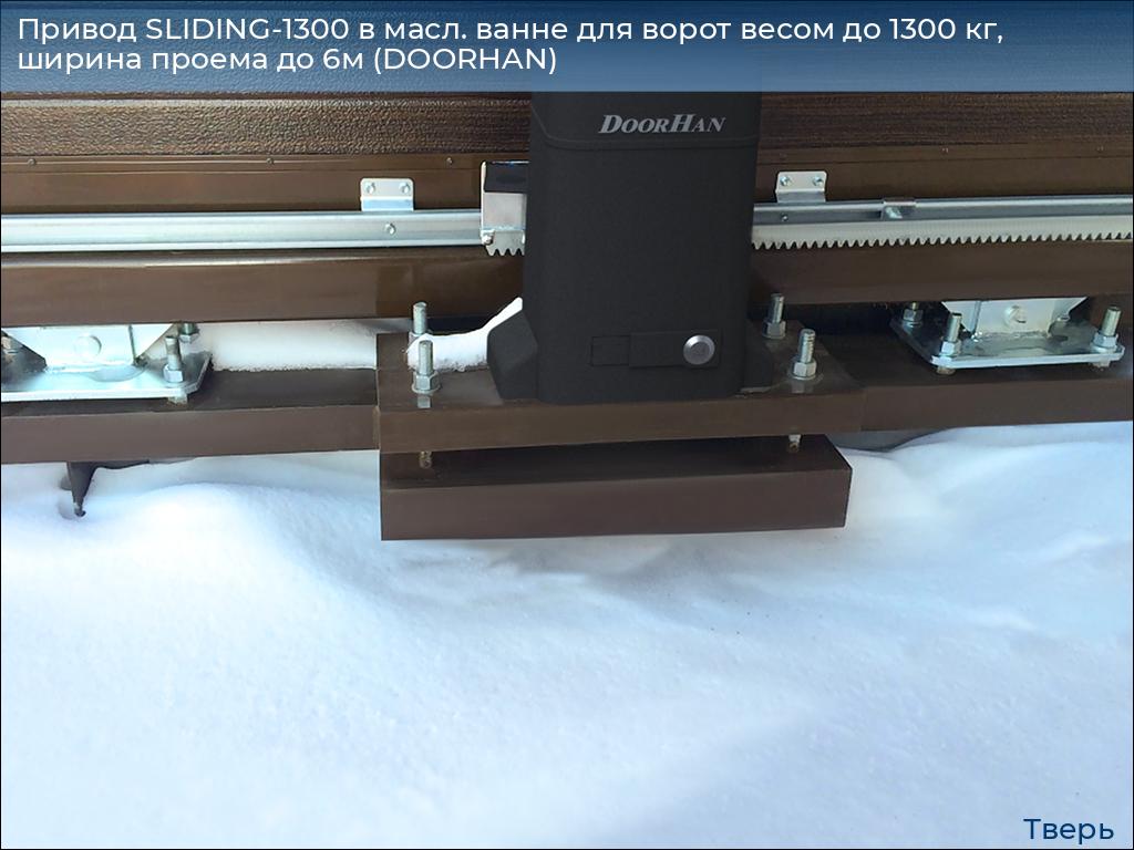 Привод SLIDING-1300 в масл. ванне для ворот весом до 1300 кг, ширина проема до 6м (DOORHAN), tver.doorhan.ru