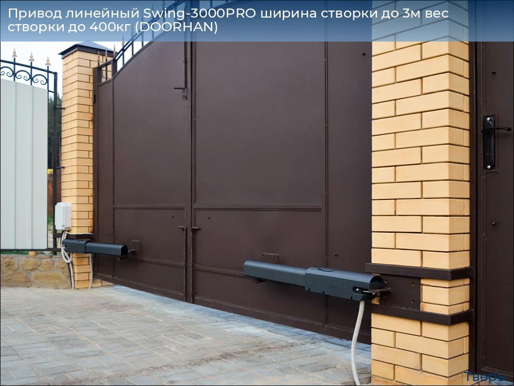 Привод линейный Swing-3000PRO ширина cтворки до 3м вес створки до 400кг (DOORHAN), tver.doorhan.ru